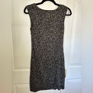 Ann Taylor LOFT black cheetah dress